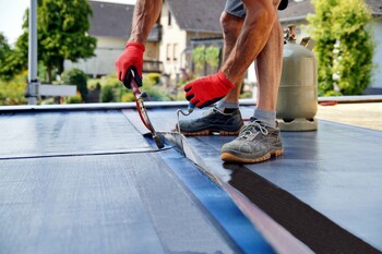 Flat Roof Installation in Beach City, Texas