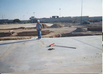 Commercial Slab poured for a Department Store in Beaumont, TX